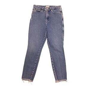 Good American Good Curve Highrise Raw hem skinny jeans sz 30